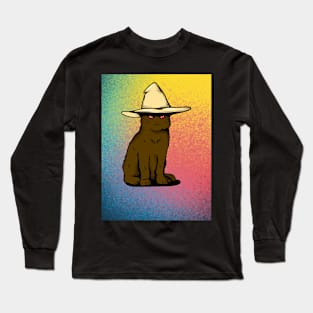 Brown Wizard Cat Long Sleeve T-Shirt